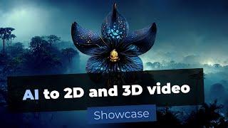 AI to 2D and 3D video showcase