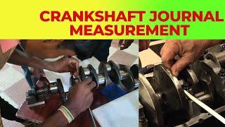 BEARING CLEARANCE - How to measure # Crankshaft Main Bearing Journal Measurements #automobile