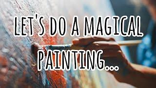 Painting a magical scene #art #artist