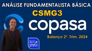 CSMG3- CIA SANEAMENTO DE MINAS GERAIS -COPASA S/A.ANÁLISE FUNDAMENTALISTA BÁSICA. PROF. SILAS DEGRAF