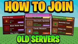 How To JOIN OLD SERVERS in GROW A GARDEN! (GLITCH) | Roblox
