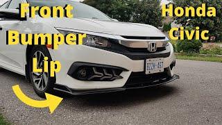 Honda Civic 2016-2021 Front Bumper Lip INSTALLATION