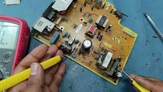 Hp laserjet dead printer power supply problem troubleshooting & repair