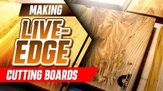 Making Live-Edge Cutting Boards〖 Cutting Board 〗Live Edge