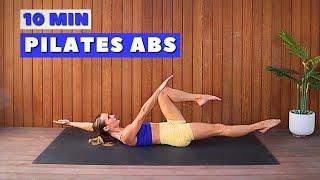 10 Min PILATES ABS Workout | Lose Belly Fat!