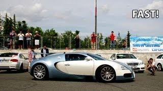 Bugatti Veyron 200km/h+ fly-by - Automotodrom Brno '12 [HD]