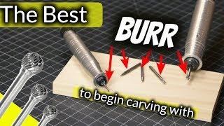 The Best Burr To Begin Wood Carving/Power Carving With