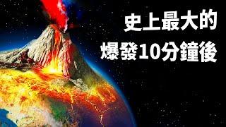 看看黃石火山在史上最大的爆發10分鐘後發生的事