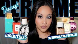 PERFUME DIARIES  NOVEMBER PERFUME TRAY UPDATE |PERFUMES I WORE THIS MONTH | AMY GLAM 