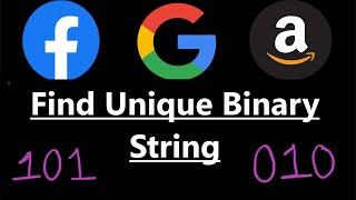 Find Unique Binary String - Leetcode Weekly Contest 1980 - Python