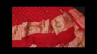 all new .pure banarasi meenakari bandhej saree.#ethnicwear #traditional #trending #fashion
