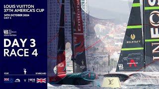 Louis Vuitton 37th America's Cup Race 4 | Emirates Team New Zealand vs INEOS Britannia | Full Replay