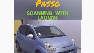 #toyota #passo scanning with launch