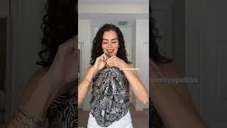 DIY TOP WITH A SCARF | Doranellys Patton #shorts #fashionhacks #style #diy #scarf