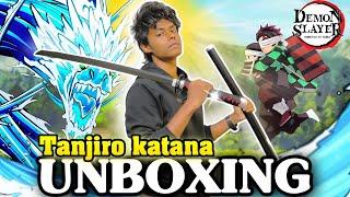 DEMON SLAYER Tanjiro katana unboxing and review | pocket toon