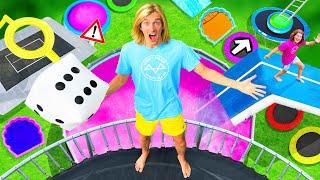 RIESEN SLIME TRAMPOLIN BRETTSPIEL Challenge! (mit Schleim POOLS!)