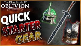 Oblivion Remastered: Easy Weapon and Armor to Get Started (Fin Gleam Helm)