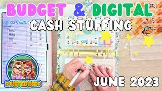 Digital Cash Envelope Stuffing | Digital Budget With Me | June 2023