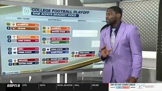 ESPN Championship Drive | Sam Acho's CFP bracket picks: Clemson vs Texas? - Tennessee vs Ohio State?