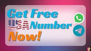 Get free USA number | Free WhatsApp Number | How to create unlimited Telegram