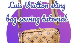 diy Luis Vuitton sling bag tutorial #sewing #viral #tutorial