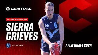 2024 AFLW Draft - Sierra Grieves Player Highlights