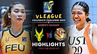 FEU VS. UST Full Game Highlights | V-League Collegiate Challenge 2024