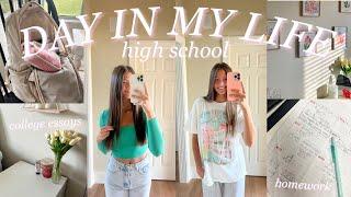 DAY IN MY LIFE VLOG *senior year* | college essays, homework, studying tips