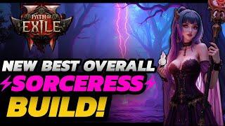 Path Of Exile 2 - NEW BEST Sorceress BUILD! | EASY T15+ w/ NO Uniques | + ONE Shot BOSSES