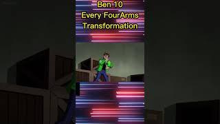 Ben 10 Every Four Arm Transformation #shorts #ben10 #cartoonnetwork