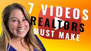 Real estate lead generation  - 7 YOUTUBE VIDEOS for REALTORS  to make to attract clients!