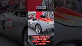 A Ferrari Monza SP2 in Miami for the 2024 Ferrari Cavalcade