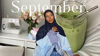 A week in my life as an introvert | September, Matcha dates, sewing abayas and hijabs