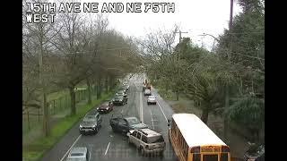Seattle: Bad Driver Runs Stop Sign & T-Bones Pickup Truck