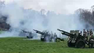 21 gun salute for the President of Italy at Áras an Uachtaráin