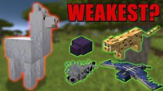 What is the WEAKEST mob in Minecraft?