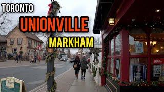 Main Street Unionville, Markham, Toronto, Canada, 4k Video December 21, 2020