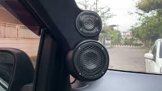 Test suara dari bangku penumpang ( kiri ) Focal Utopia M 165 w-xp , midrange Utopia M 3.5 wm