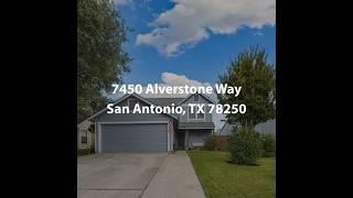 7450 Alverstone Way San Antonio TX 78250 | 3 Bedroom Home For Sale