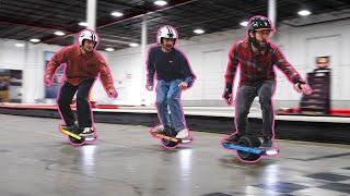 Onewheel Pint X racing on a Go Cart Track!