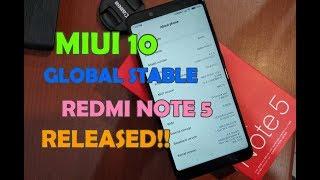 MIUI 10 Global Stable 10.0.1.0 Redmi Note 5/ Note 5 Pro Sudah Dirilis, Update Sekarang!!