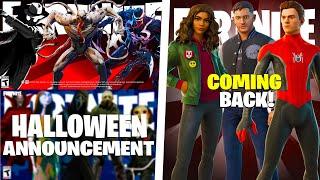 Fortnite NEW Update! (Spiderman VS Venom EVENT, Halloween Collabs)