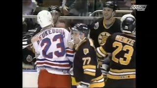 Bruins - Rangers hits and roughs 12/27/92