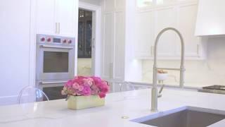 Magnificent Modern Kitchen - Custom Elegant Interior Design, Gold Fixtures, Countertops, & Lighting