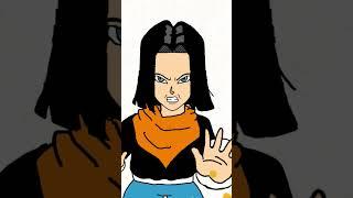 Majin buu vs android 17 small short part 1 #animeart #buu #majin #saiyan #vegeta #fypシ゚viral #fyp