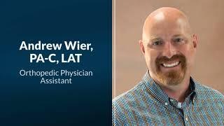 Getting to Know: Andrew Wier, Orthopedic Physician Assistant at Crossing Rivers Health