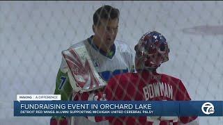 Red Wings alumni suit up to help Michigan United Cerebral Palsy