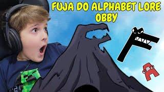 BRUNINHO joga a fase FUJA DO ALPHABET LORE OBBY no ROBLOX