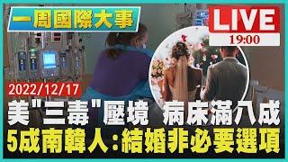 【一周國際大事】美國「三毒」壓境 病床滿八成 5成南韓人:結婚非必要選項