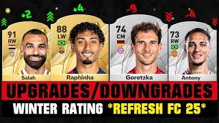 FIFA 25 | BIGGEST WINTER RATING UPGRADES & DOWNGRADES (EA FC 25)!  ft. Raphinha, Salah, Antony...